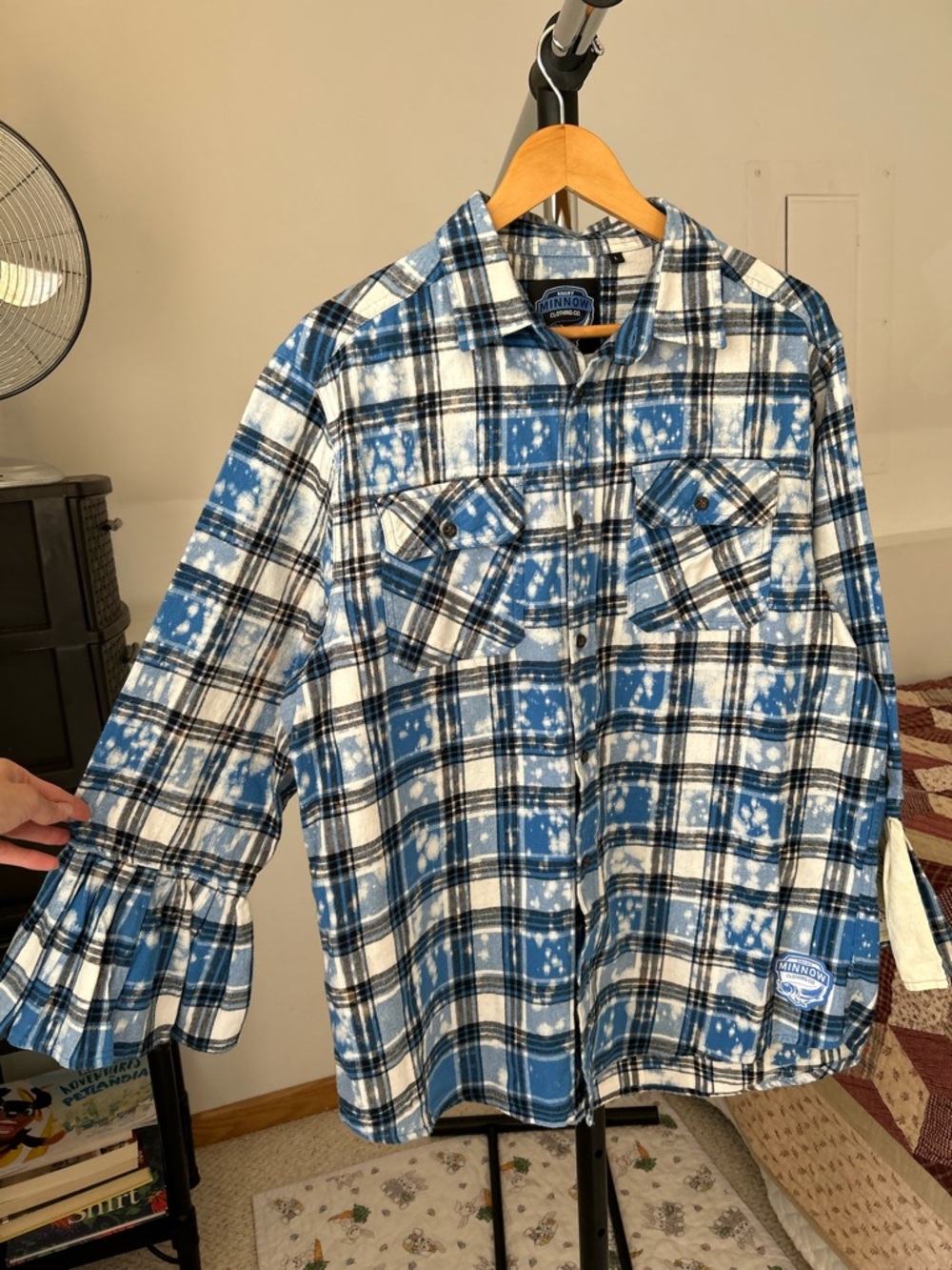 Angry Minnow Plaid Flannel Button Down Shirt